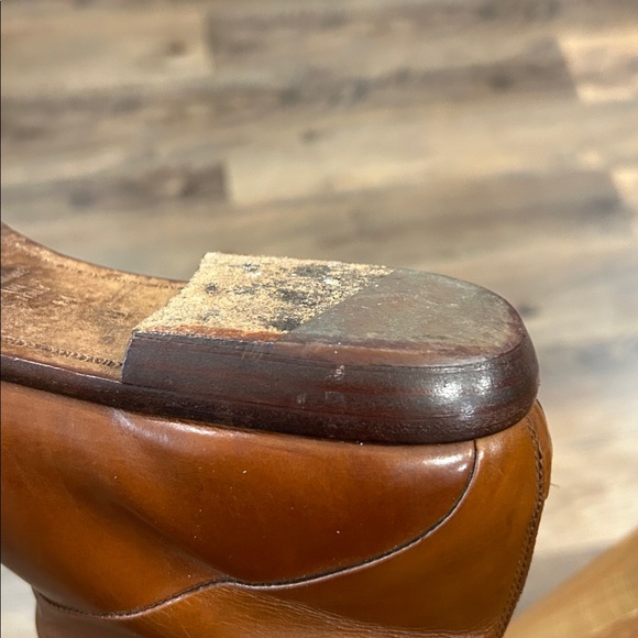 Joan & David Leather slip on tassel zip up back Boots Made in Italy size 8 - Picture 13 of 16